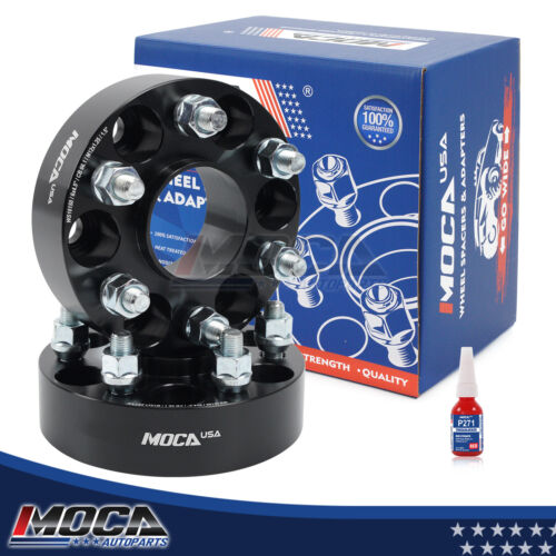 MOCA 6x4.5 to 6x4.5 Wheel Spacers Fits for Nissan 2005-2022 Frontier 2WD 4WD, 2005-2012 Pathfinder 2WD 4WD, 2005-2015 Xterra 2WD 4WD, 38mm Thread Pitch M12x1.25 2PCS, Black